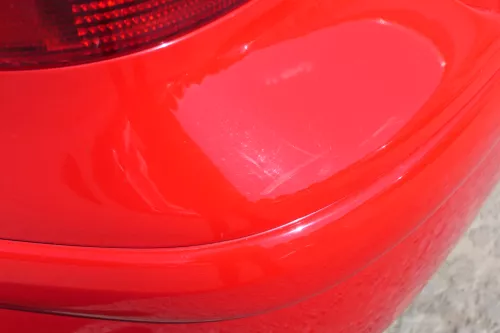 VW Golf 4 Limousine Stoßstange hinten Heckstoßstange Stoßfänger rot LP3G (171082)