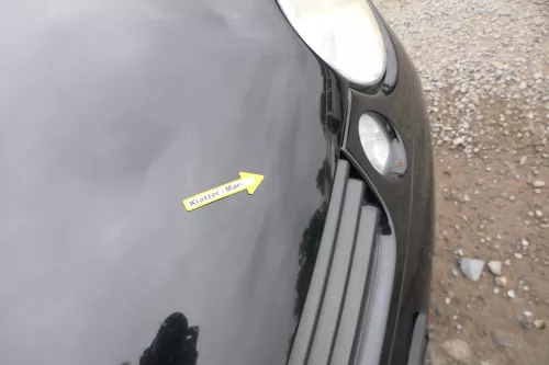 VW Lupo Motorhaube Klappe Frontklappe Haube vorne schwarz L041 uni (171139)