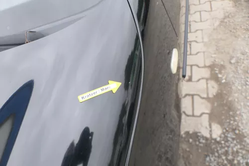 VW Lupo Motorhaube Klappe Frontklappe Haube vorne schwarz L041 uni (171139)