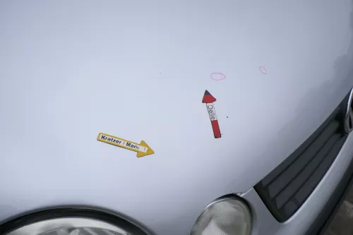 VW Polo 9N Motorhaube Klappe vorne silber grau LA7W reflexsilber bisca.Bj.2004 (171149)