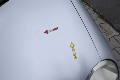 VW Polo 9N Motorhaube Klappe vorne silber grau LA7W reflexsilber bisca.Bj.2004 (171149)