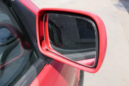 Polo 6N elektrischer elektrisch Spiegel Außenspiegel rechts rot LP3G & Glas (171174)