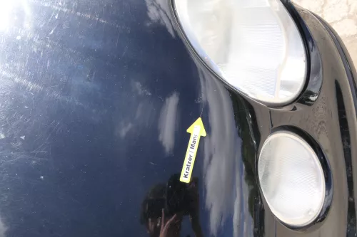 VW Polo 9N Motorhaube Klappe Haube vorne schwarz L041 bis ca. Bj. 2004 (171181)