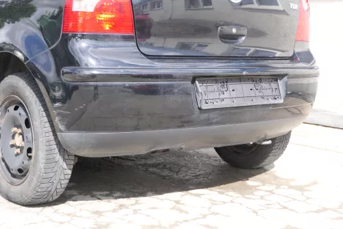VW Polo 9N 9N3 Stoßstange Heckstoßstange hinten schwarz L041 (171189)