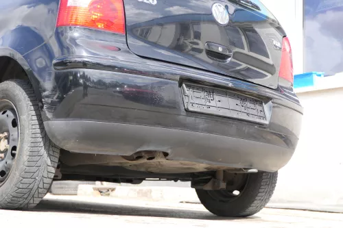 VW Polo 9N 9N3 Stoßstange Heckstoßstange hinten schwarz L041 (171189)