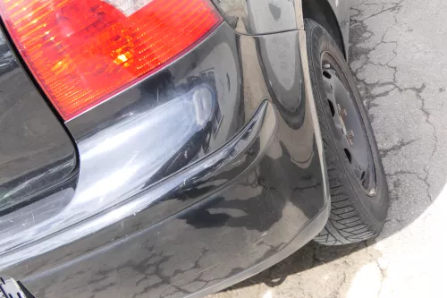 VW Polo 9N 9N3 Stoßstange Heckstoßstange hinten schwarz L041 (171189)