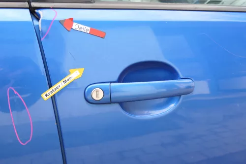 VW Polo 9N 9N3 Tür vorne rechts Beifahrertür 4/5-Türer blau LA5M ohneAnba (171201)