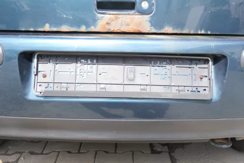 VW Golf 4 Limousine Stoßstange hinten Heckstoßstange Stoßfänger grün LC6X (171223)