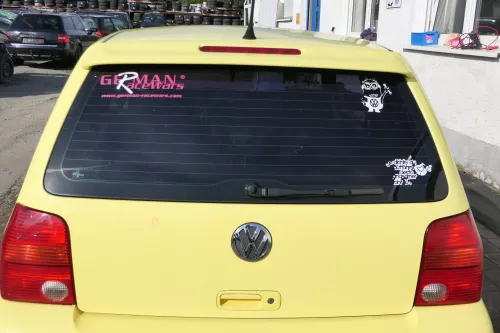 VW Lupo 6X Heckklappe Klappe Kofferraumklappe Scheibe gelb LD1B Spoiler Tuning