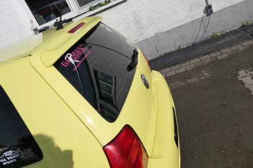 VW Lupo 6X Heckklappe Klappe Kofferraumklappe Scheibe gelb LD1B Spoiler Tuning (171244)