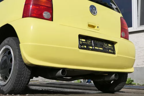 VW Lupo Stoßstange hinten Heckstoßstange Stoßfänger gelb LD1B Tuning Sport (171245)