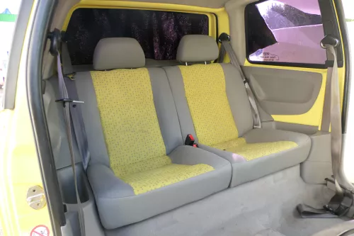 VW Lupo Seat Arosa Sitz Rückbank Sitzfläche für Kopfstützen gelb grau (171251)