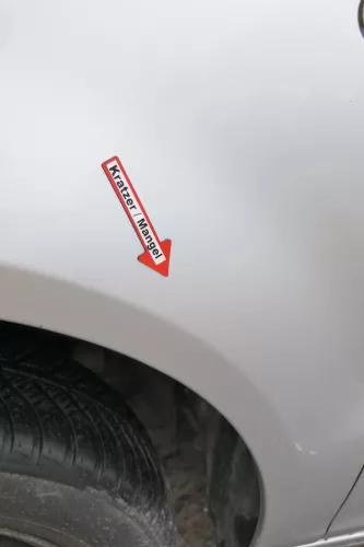 VW Fox Kotflügel vorne links silber LA7W grau (171258)