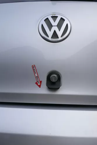 VW Fox 5Z Heckklappe Kofferraumklappe Klappe hinten + Scheibe silber LA7W (171260)