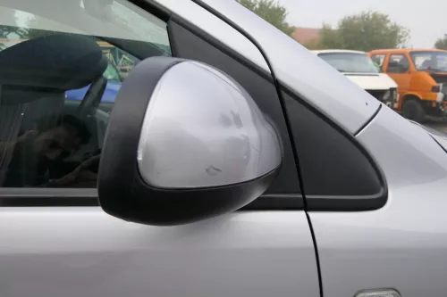 Fox 5Z manueller Spiegel Außenspiegel + Glas rechts silber LA7W grau mechanisch (171263)