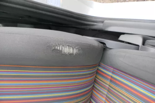 VW Fox Sitz Fahrersitz vorne links OHNEAirbag höhenverstellbar  v (171266)