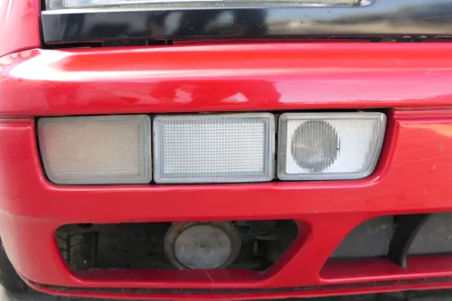 VW Golf 3 auch Cabrio Stoßstange vorne Stoßfänger vorn rot LP3G lackiert (171271)