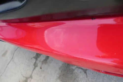 VW Golf 3 auch Cabrio Stoßstange vorne Stoßfänger vorn rot LP3G lackiert (171271)