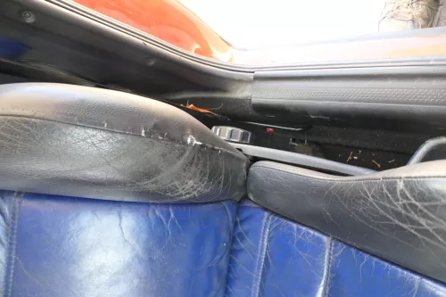 VW Golf 3 1H Limousine 2/3-Türer Sitze vorne und hinten Leder Ledersitze blau  (171290)