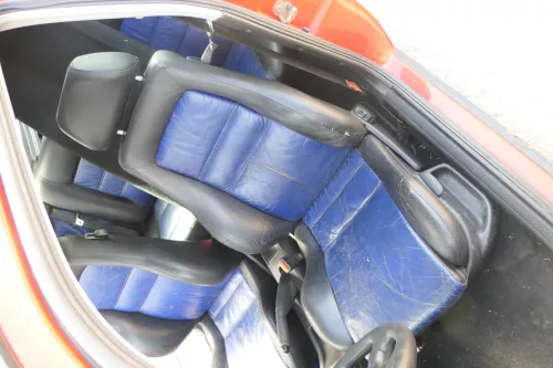 VW Golf 3 1H Limousine 2/3-Türer Sitze vorne und hinten Leder Ledersitze blau  (171290)