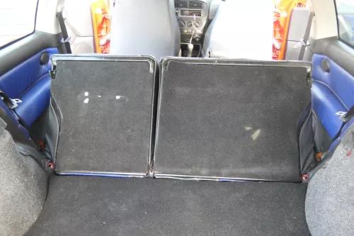 VW Golf 3 1H Limousine 2/3-Türer Sitze vorne und hinten Leder Ledersitze blau  (171290)