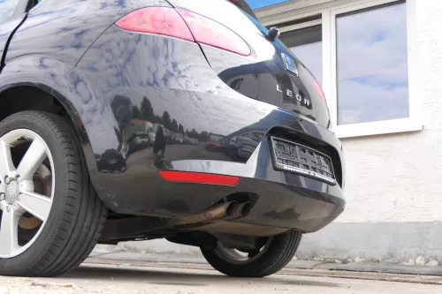 Seat leon 1P Stoßstange Heckstoßstange hinten schwarz LC9Z metallic (171329)