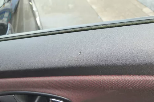 1x Leon 1P Türverkleidung Verkleidung Tür hinten rechts Griff grau persiaschwarz (171341)