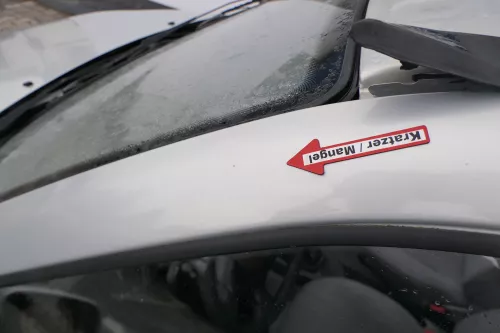 VW Polo 6N 6N2 Tür vorne links Fahrertür 2/3-Türer silber LB7Z (171403)