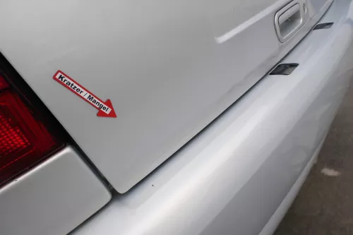 VW Polo 6N Heckklappe Klappe hinten Kofferraumklappe mit Scheibe silber LB7Z (171405)