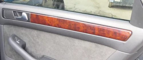 Audi A6 4B C5 Verkleidung Klappe Abdeckung Dekor Holz Optik Nußbaum (171434)