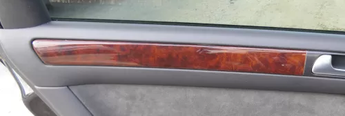 Audi A6 4B C5 Verkleidung Klappe Abdeckung Dekor Holz Optik Nußbaum (171434)
