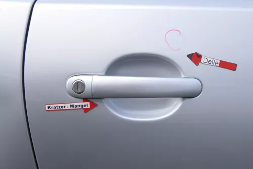VW Polo 9N 9N3 Tür vorne rechts Beifahrertür 2/3-Türer silber LA7W ohneAnbauteil (171542)