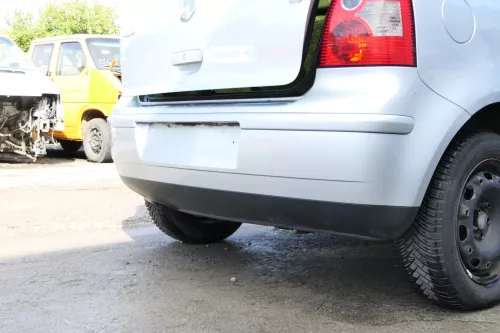 VW Polo 9N 9N3 Stoßstange Heckstoßstange hinten silber LA7W (171550)