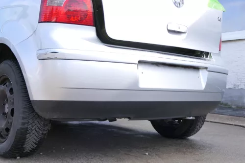 VW Polo 9N 9N3 Stoßstange Heckstoßstange hinten silber LA7W (171550)