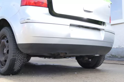 VW Polo 9N 9N3 Stoßstange Heckstoßstange hinten silber LA7W (171550)