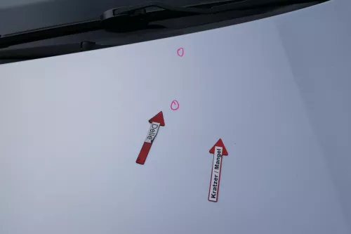 Skoda Fabia 6Y Motorhaube Klappe vorne silber grau LF7T mit Grill vorn (171561)