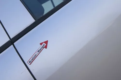 Skoda Fabia 6Y Limousine Schrägheck Tür hinten links grau silber LF7T (171566)