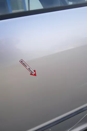 Skoda Fabia 6Y Limousine Schrägheck Tür hinten links grau silber LF7T (171566)