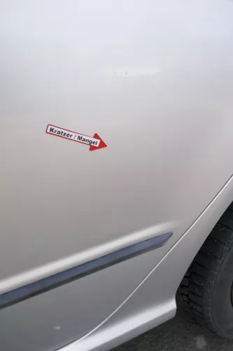 Skoda Fabia 6Y Limousine Schrägheck Tür hinten links grau silber LF7T (171566)