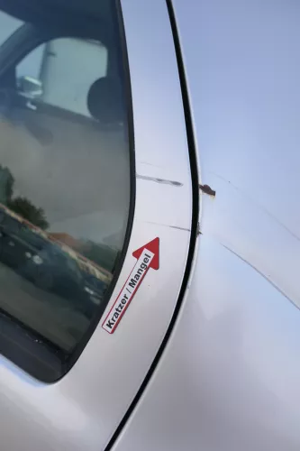 Skoda Fabia 6Y Limousine Schrägheck Tür hinten links grau silber LF7T (171566)