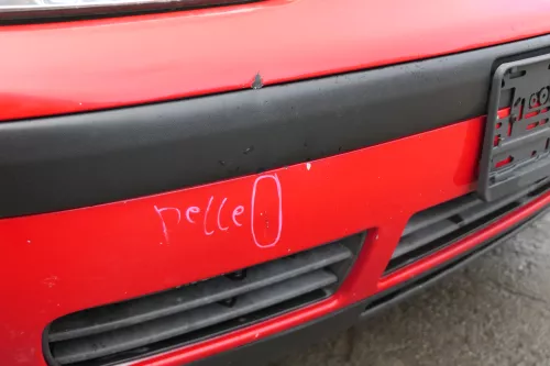 VW Golf 4 1J Stoßstange vorne Stoßfänger vorn rot LP3G (171592)