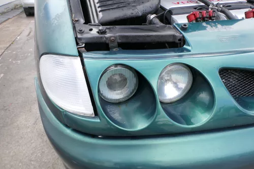 VW Sharan 7M 2x Scheinwerfer + Kühlergrill Grill Projekt Zwo Sport grüN LC6P (171627)