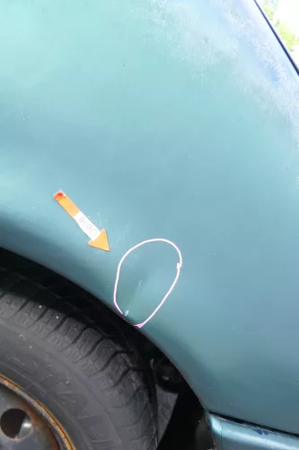 VW Sharan Kotflügel rechts vorne grün LC6P bis ca. Ende 1999 passend (171629)