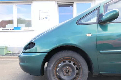 VW Sharan Kotflügel links vorne grün LC6P bis ca. Ende 1999 passend