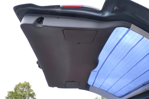 VW Sharan 7M Abdeckung Verkleidung Kofferraum hinten Heckklappe Deckel biber (171644)