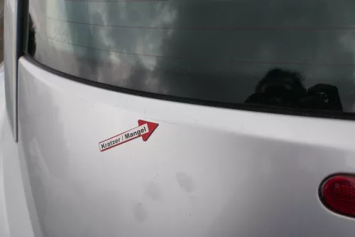 Beetle 1C 9C Heckklappe mit Scheibe Klappe hinten grau silber LG9R (ohneSchlo (171731)