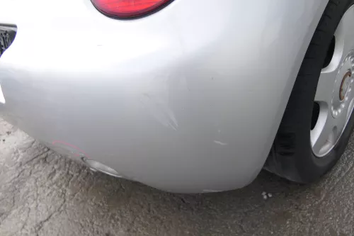 VW New Beetle 9C Stoßstange hinten Stoßfänger grau silber LG9R Heckstoßfänger (171732)