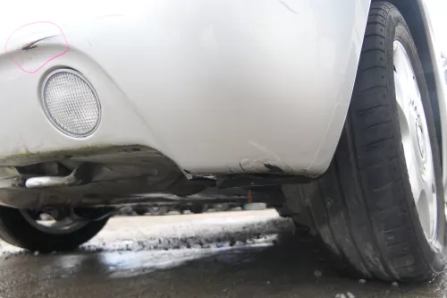 VW New Beetle 9C Stoßstange hinten Stoßfänger grau silber LG9R Heckstoßfänger (171732)