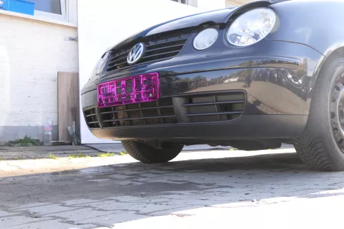 VW Polo 9N Stoßstange Frontstoßstange vorne schwarz LC9Z SWR (171821)