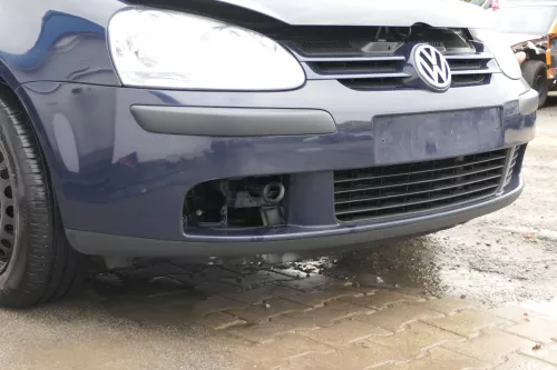 VW Golf 5 1K V Stoßstange vorne Frontoßstange Stoßfänger blau LA5G (171915)